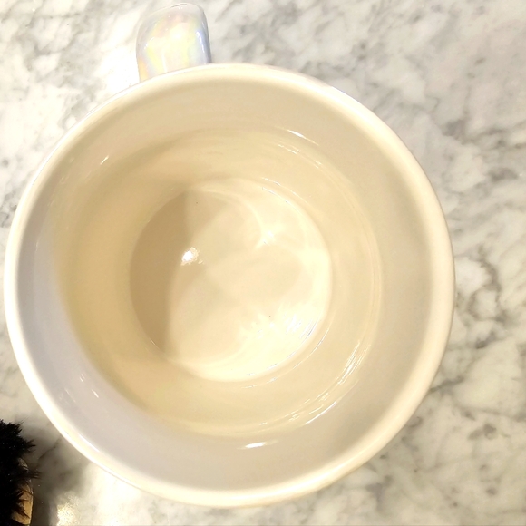 PINK Victoria's Secret Oversized Iridescent white Pearlized Mug 30 oz - Picture 3 of 12